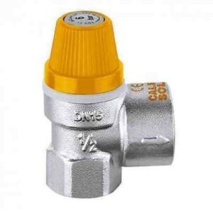 Valvola di sicurezza per impianti solari 1/2″ F x 3/4″ F 6 bar CALEFFI 253046