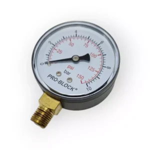PEDROLLO PRO-BLOCK MANOMETRO RADIALE Ø 63 MM 0 - 10 BAR 0 - 150 PSI 1/4 GAS MR10