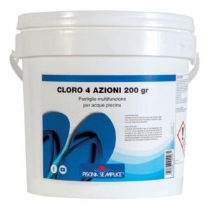 PISCINA SEMPLICE CLORO 4 AZIONI 200GR
